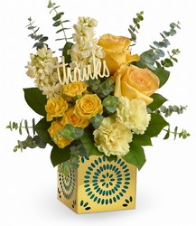 Shimmer Of Thanks Bouquet from Mona's Floral Creations, local florist in Tampa, FL